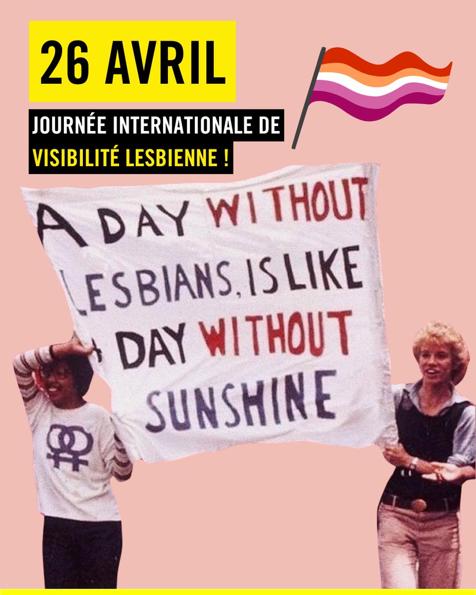 SebastienTULLER's tweet image. 📣🌈 Aujourd’hui c’est la journée internationale de visibilité #lesbienne !

👉 L’occasion de rappeler l’importance d’une approche #intersectionnelle pour lutter contre les #LGBTIphobies et notamment la #lesbophobie (intersection entre l’homophobie &amp;amp; le sexiste)