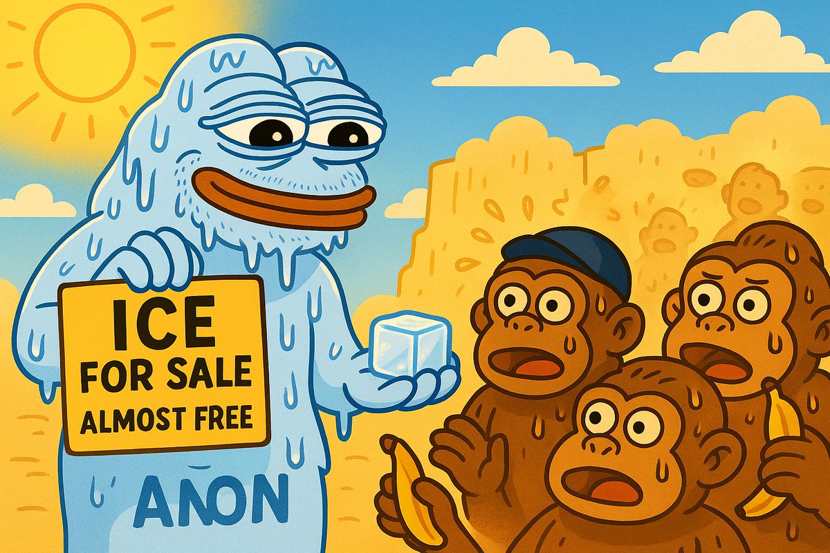 In the middle of the hottest market,
$ICE still sells almost for free. ❄️☀️🍌
<a href="/apes_win/">Apes Win</a>