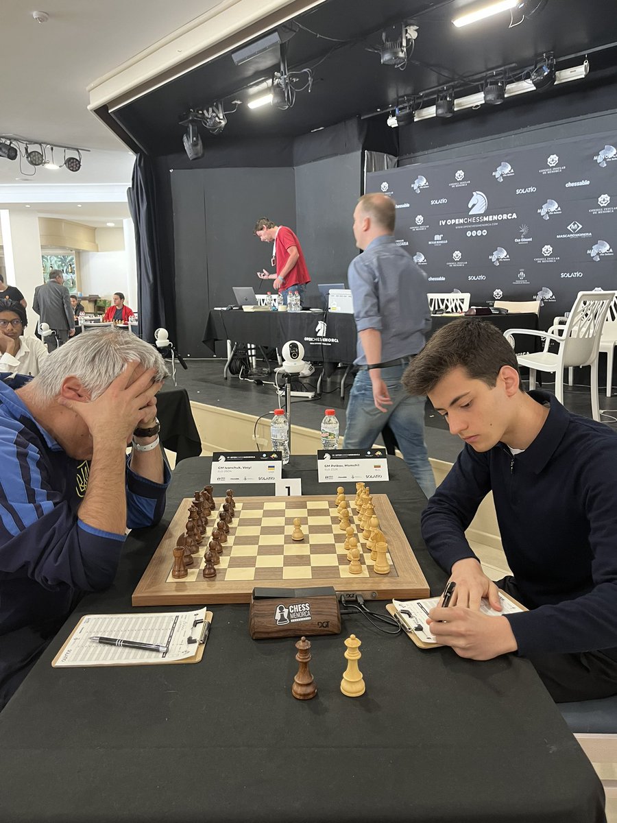 Chess Menorca (@chessmenorca) on Twitter photo IV OPEN CHESS MENORCA. <a href="/IvanchukChess/">Vasyl Ivanchuk</a> is leading the tournament <a href="/TurismoMenorca/">Turismo de Menorca</a> <a href="/ConsellMenorca/">Consell de Menorca</a> <a href="/solatioenergia/">Solatio Energia Livre</a> <a href="/chessable/">Chessable</a> <a href="/chesscom/">Chess.com</a> <a href="/AjCiutadella/">Aj. Ciutadella</a> <a href="/Balearia/">Baleària 🛳️ Somos mar 🌊</a> <a href="/FIDE_chess/">International Chess Federation</a> <a href="/illescasmiguel/">Miguel Illescas</a> <a href="/El_Divis/">David Martínez</a> <a href="/TurismeBalears/">Turismo Illes Balears</a> <a href="/ChessbaseIndia/">ChessBase India</a> IV OPEN CHESS MENORCA. <a href="/IvanchukChess/">Vasyl Ivanchuk</a> is leading the tournament <a href="/TurismoMenorca/">Turismo de Menorca</a> <a href="/ConsellMenorca/">Consell de Menorca</a> <a href="/solatioenergia/">Solatio Energia Livre</a> <a href="/chessable/">Chessable</a> <a href="/chesscom/">Chess.com</a> <a href="/AjCiutadella/">Aj. Ciutadella</a> <a href="/Balearia/">Baleària 🛳️ Somos mar 🌊</a> <a href="/FIDE_chess/">International Chess Federation</a> <a href="/illescasmiguel/">Miguel Illescas</a> <a href="/El_Divis/">David Martínez</a> <a href="/TurismeBalears/">Turismo Illes Balears</a> <a href="/ChessbaseIndia/">ChessBase India</a>