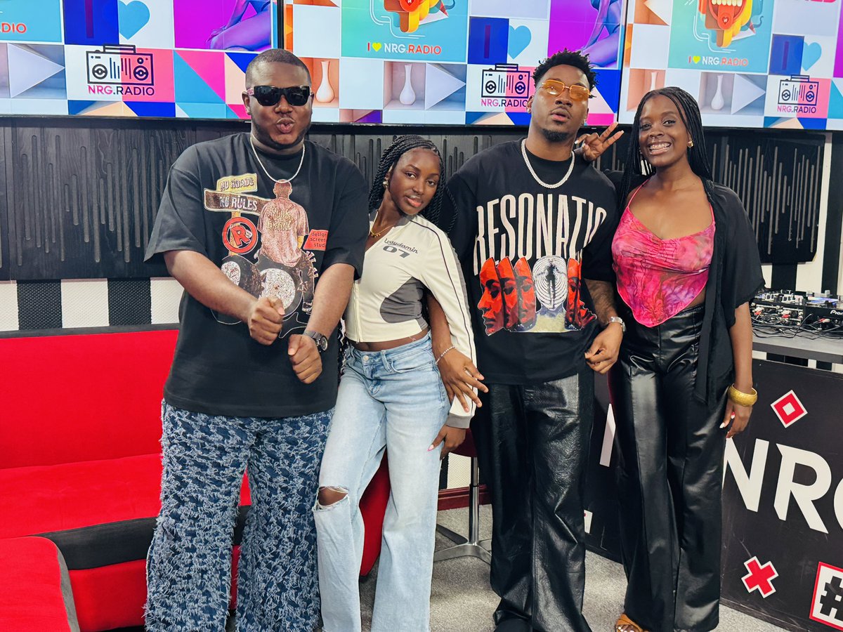 <a href="/deejayshawn_/">DJ Shawn</a> and <a href="/yannysvibe/">King of Vibes 👑</a> passed through our studios today — catch their fire sets tonight at Jameson Hangout!

#NRGRadioUG #NRGPreGame