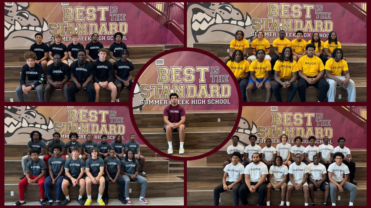 Summer Creek Football (@sc_bulldogfb) on Twitter photo Went All In from day one. Earned every stripe—2nd Lieutenant to General. No shortcuts, no handouts, just straight grind.
#Allin
#SummerCreekFootball
<a href="/CoachKRHarrison/">Coach Harrison, M.Ed.</a>
@coachJThomas79 <a href="/coachqriley/">Coach Riley, M.Ed.</a>
<a href="/CoachFocke/">Joby Focke</a> <a href="/_dsouthall/">Danny Southall</a> <a href="/BeauBurleson/">Beau Burleson</a> <a href="/respinosa1138/">Roberto Espinosa</a> Went All In from day one. Earned every stripe—2nd Lieutenant to General. No shortcuts, no handouts, just straight grind.
#Allin
#SummerCreekFootball
<a href="/CoachKRHarrison/">Coach Harrison, M.Ed.</a>
@coachJThomas79 <a href="/coachqriley/">Coach Riley, M.Ed.</a>
<a href="/CoachFocke/">Joby Focke</a> <a href="/_dsouthall/">Danny Southall</a> <a href="/BeauBurleson/">Beau Burleson</a> <a href="/respinosa1138/">Roberto Espinosa</a>