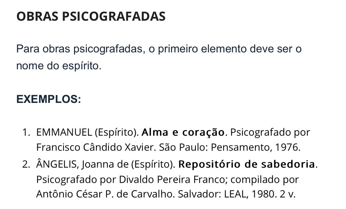 Scomparin_Pedro's tweet photo. Na ABNT isso não é muito um problema https://t.co/TxUXK3VDjU