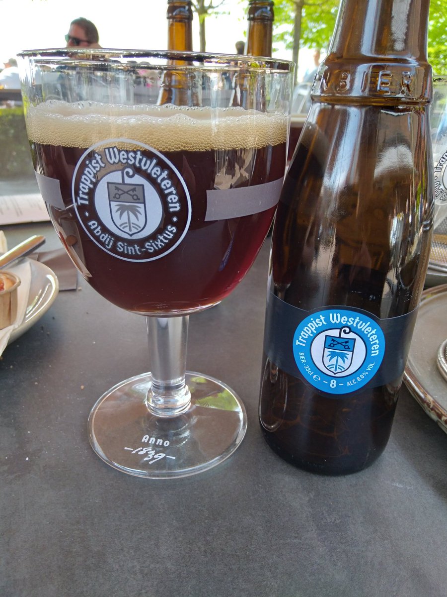 Good to be back at In de Vrede Westleteren where we were able to sit outside in warm sunshine. With <a href="/Belgianbeer1/">Chuck Cook</a> &amp; Mat Carbo.