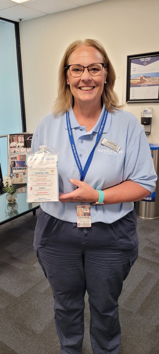 Thank you to (63) volunteers at ABE! Your support help provide amazing programs that support our passengers, including Canines Offering Passengers Encouragement (C.O.P.E.), Navigators, and Junior Navigators. #NationalVolunteerWeek #Airport