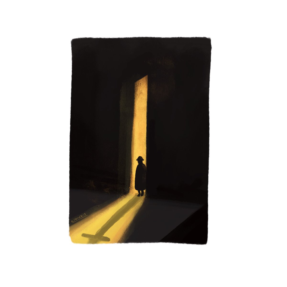 nemochi39's tweet photo. Is something following? Or is it just the shadows?
#art #illustration #artwork #noaj #drawingart #procreateart #doodleart https://t.co/UuF5oo24ZR