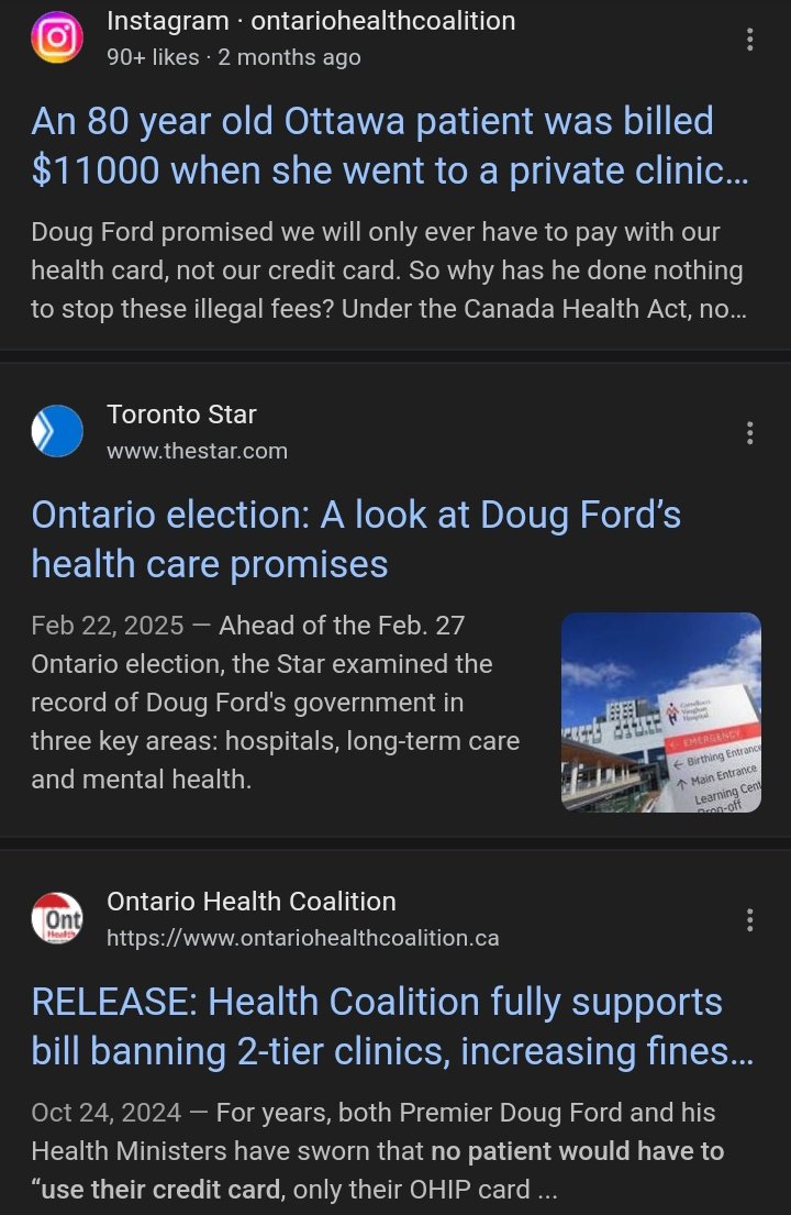 long_daze's tweet photo. Doug Ford: โYou will never have to use your credit card to pay for your health care needsโ. "I promise"
My Doc has now informed me that I have to buy annual health insurance to pay for services that have been delisted. And that list will grow & so will the insurance payments ๐ฅ https://t.co/qrzjFgyjCM