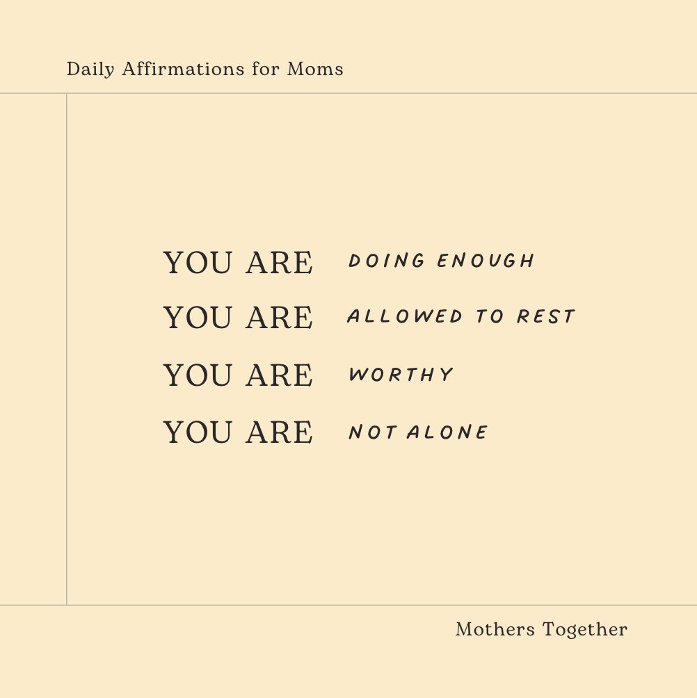 💬 Daily Affirmations for Moms 
Say it. Feel it. Believe it. 🌷

#MomAffirmations #MentalHealthMatters #SelfCareForMoms #MomSelfCare #RealMomSelfCare
#ParentingAndSelfCare