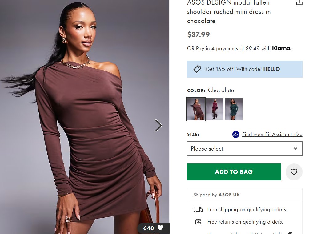 TrendyDeal52's tweet image. Get the ASOS DESIGN Modal Fallen Shoulder Ruched Mini Dress in Chocolate for $37.99 – Perfect for any occasion! 

sovrn.co/xgsz1zm

#ASOSDesign #RuchedDress #FashionDeals