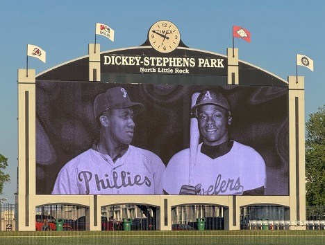 David J Fletcher MD (@djfletchmd) on Twitter photo In 1963, <a href="/FergusonJe2831/">Fergie Jenkins</a> <a href="/DickAllen_15/">Dick Allen</a> broke the color line in Arkansas baseball, just six years after <a href="/pattillo_beals/">Melba Pattillo Beals (1 of the Little Rock Nine)</a> #LittleRockNine bravely challenged racial segregation by enrolling at Little Rock Central High School in 1957. Last night, <a href="/ARTravs/">Arkansas Travelers</a> honored the historic class of In 1963, <a href="/FergusonJe2831/">Fergie Jenkins</a> <a href="/DickAllen_15/">Dick Allen</a> broke the color line in Arkansas baseball, just six years after <a href="/pattillo_beals/">Melba Pattillo Beals (1 of the Little Rock Nine)</a> #LittleRockNine bravely challenged racial segregation by enrolling at Little Rock Central High School in 1957. Last night, <a href="/ARTravs/">Arkansas Travelers</a> honored the historic class of