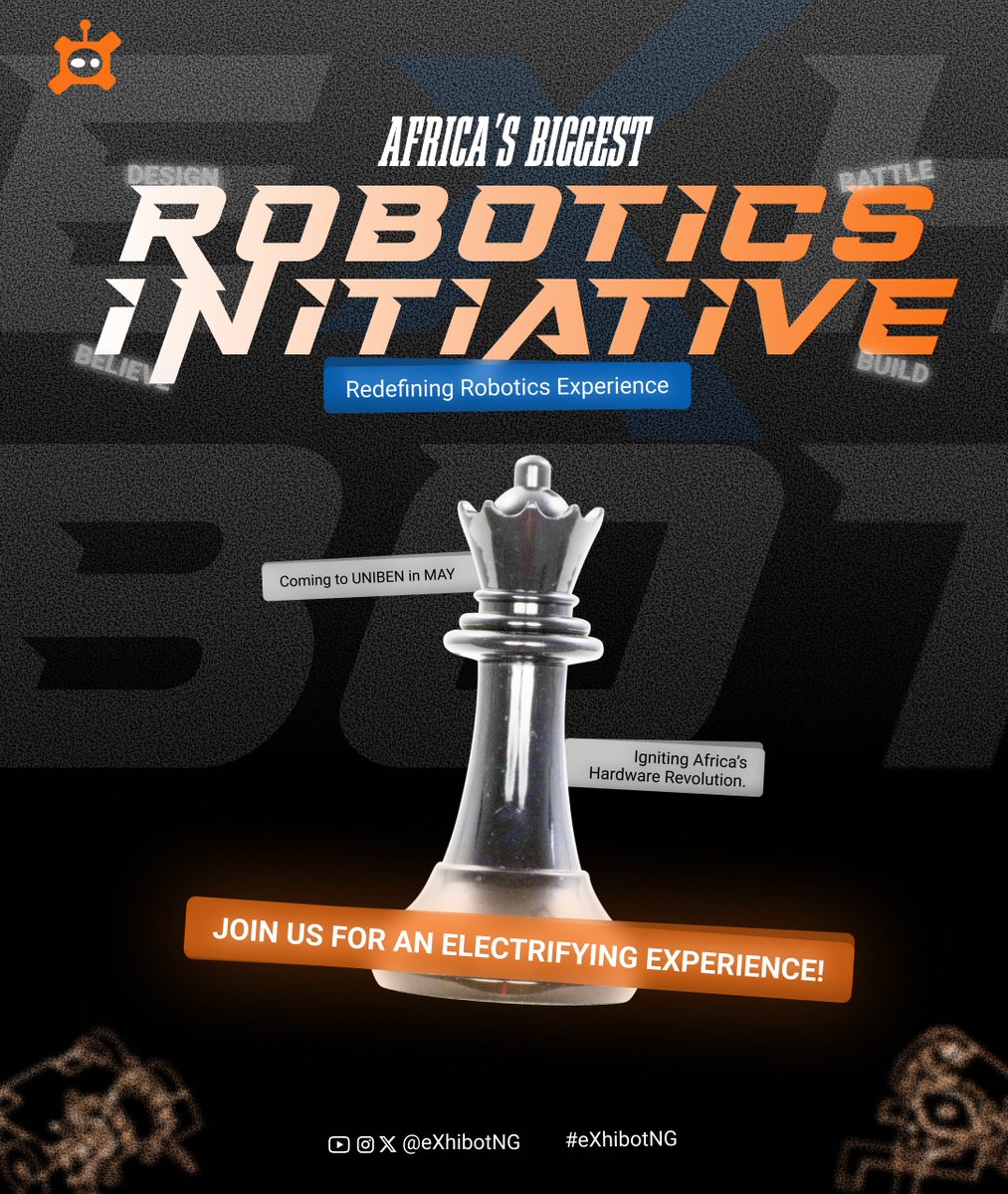 0xJo3l's tweet image. If you are a Uniben Student. 
Do NOT miss this, it promises to be the Highlight of your semester
Follow @eXhibotng to Know the exact date of event.