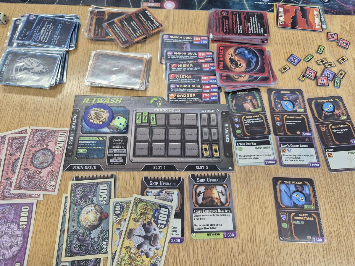 Firefly with 3 players. Tight game! Always fun but quite slow.