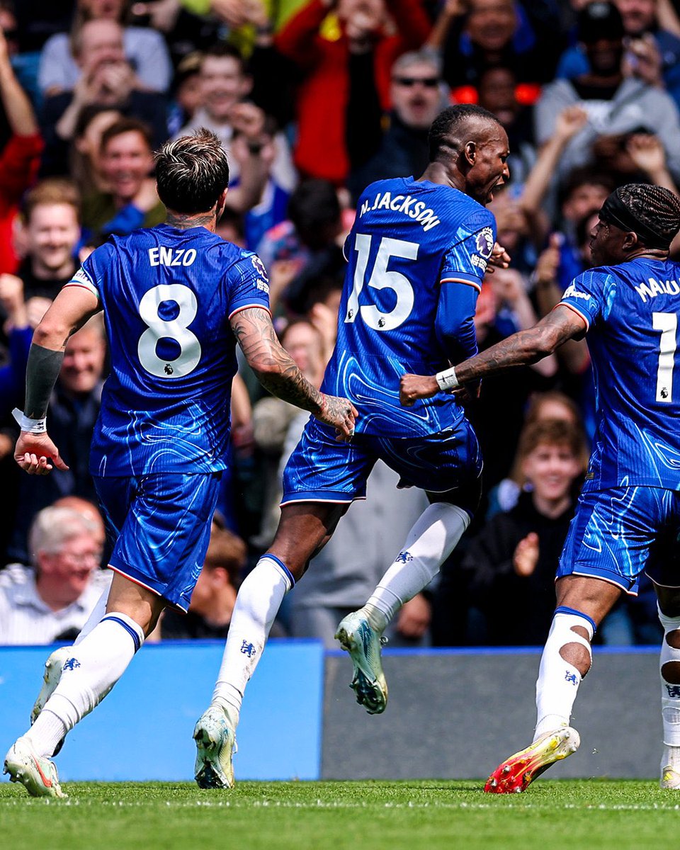 ニコラス・ジャクソンが12月15日以来となるゴールでチェルシーが先制🔵🔥 CL出場権を賭けた大事な試合でゴールを決めました👏