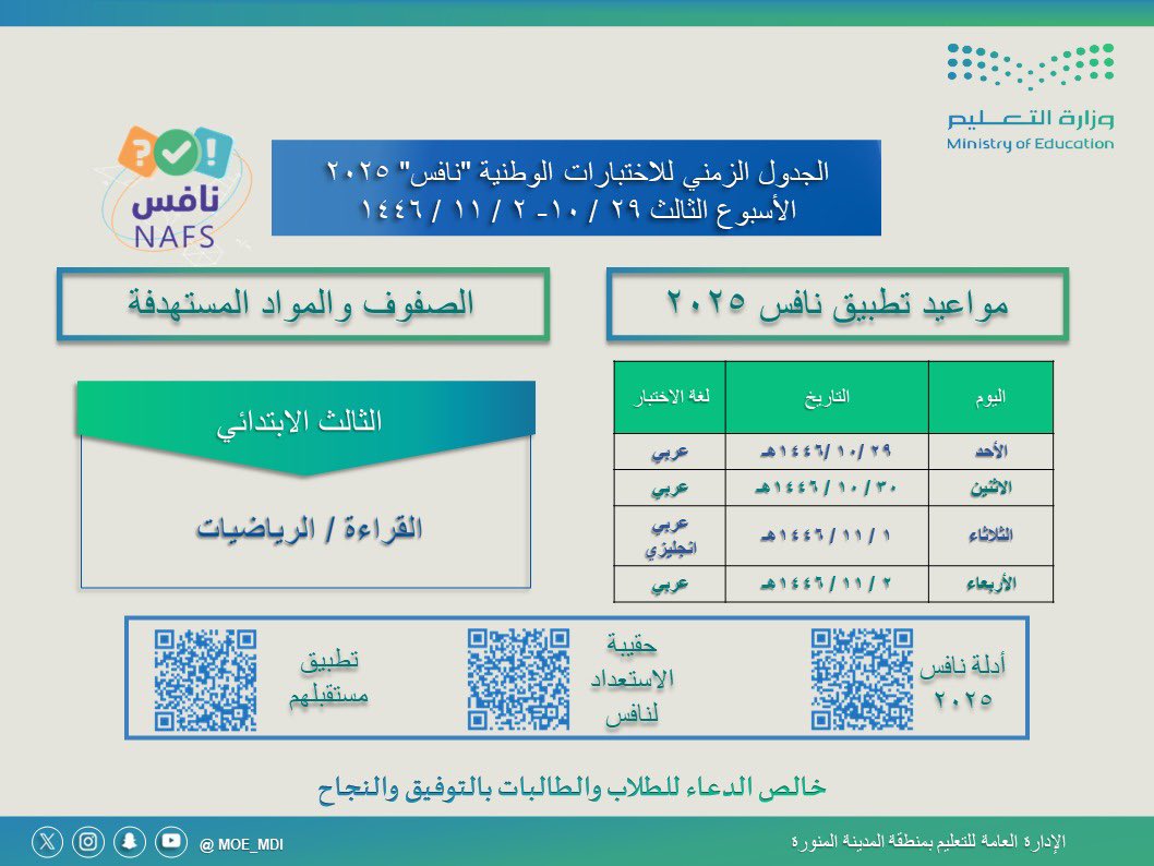 إدارة تعليم المدينة المنورة tweet media