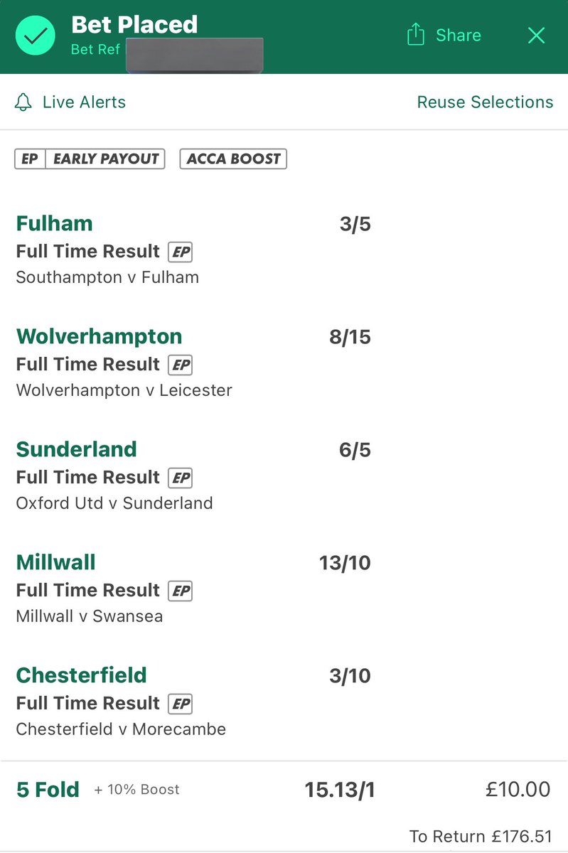 We’ve backed this 6 fold and if it wins we will give the winnings, £176!! 😍

All you have to do is:

follow us <a href="/Bet_ai_/">Bet-AI</a> 
Like this tweet 
Join our telegram 👉t.me/+Z1Z26J2RyvQ1Z…

Simple as that, get involved! 🤑