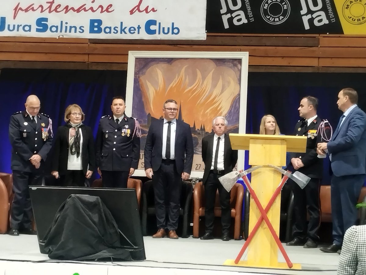 Image de Préfet du Jura - 🚒 Ce samedi, Hugues Alladio, sous-préfet de l'arrondissement de Dole, a participé au 70ème Congrès