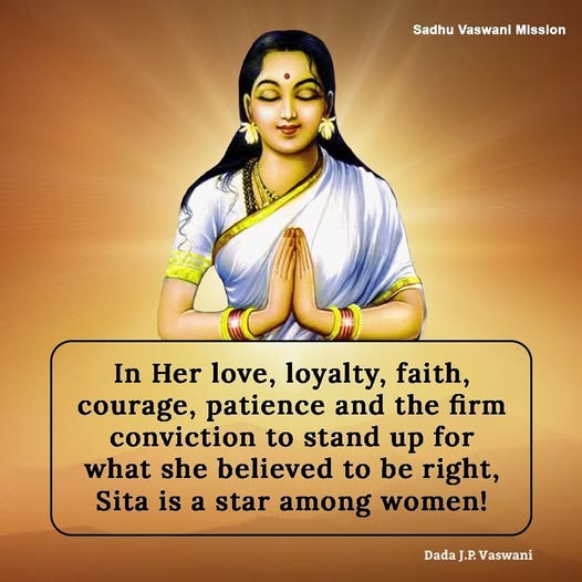 DadaJPVaswani's tweet image. In Her love, loyalty, faith, courage, patience and the firm conviction to stand up for what she believed to be right, Sita is a star among women!

#Sita #Sitanavami #purity #love