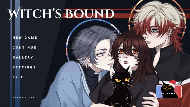 Ikemenfangirl's tweet photo. Witch’s Bound : PC & Android - gender options Dating Sim (DEMO version)
📌 Thriller, Yandere
Title: Witch’s Bound
By: Purple Sugar
Language: English
Platforms : Windows, macOS, Linux, Android
DOWNLOAD (DEMO version)
🔗 https://t.co/U8E2ircQih
#Romance #Amare #WitchsBound https://t.co/9tWhcX9zTl