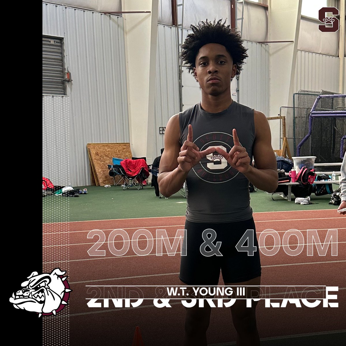 scottpride2400's tweet photo. Congratulations to Sophomore, W.T. Young for placing 2nd at the Genoa SpringFest Invitational, running a PR of 22.75. He also placed 3rd in the 400m with a time of 53.09! https://t.co/azqCENiDrW