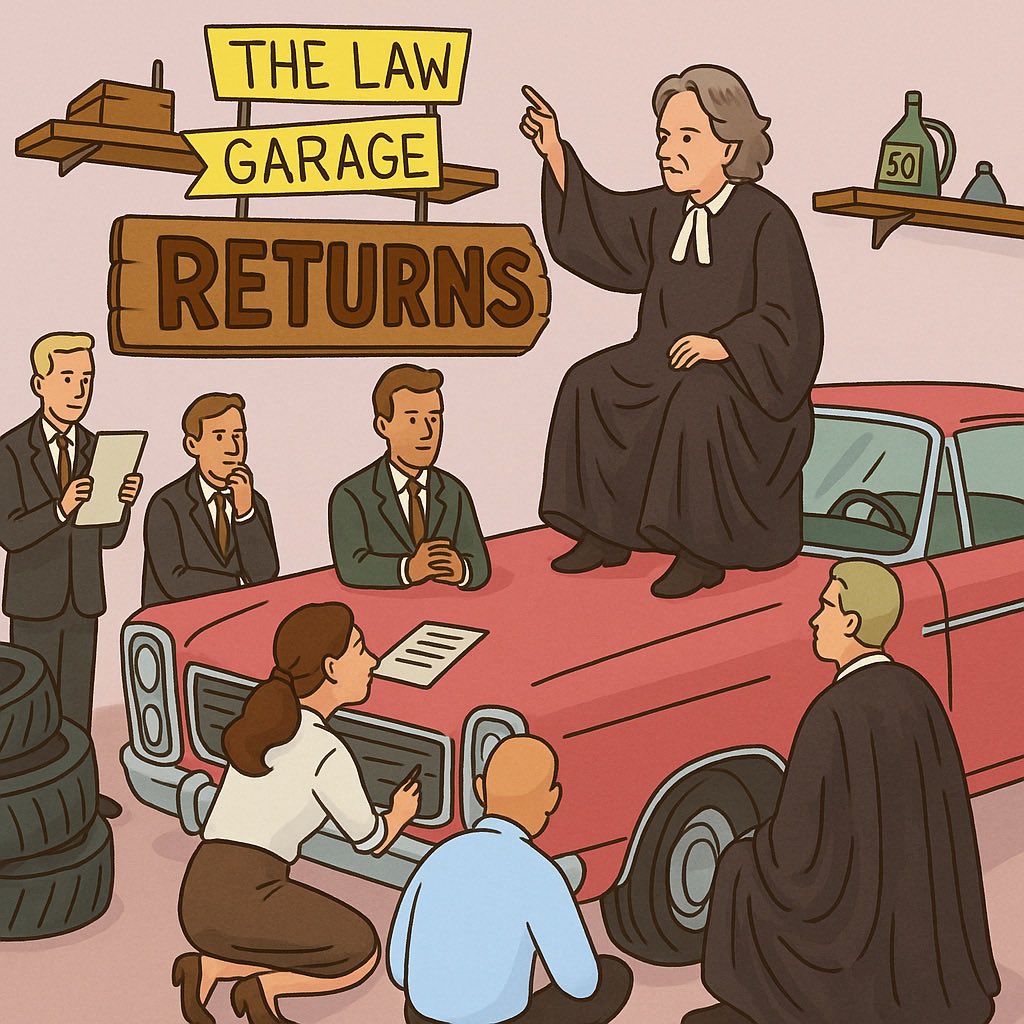 Guess who’s back? 👀 We are! 

Listen to a brand new episode of The Law Garage, featuring <a href="/MarcSciars/">Marco Sciarra</a> &amp; meet your new host: Cal Rosemond! 

share.fireside.fm/episode/Cna0_A…
