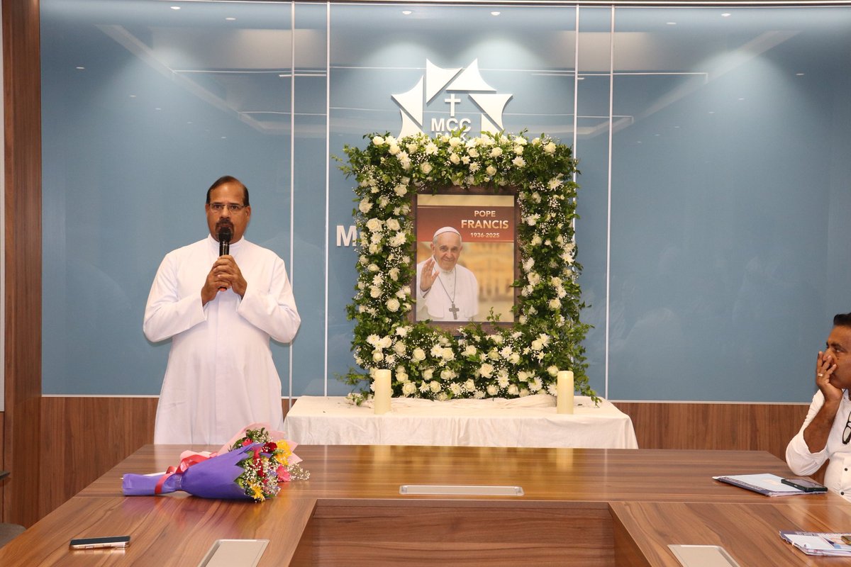 MCCBankLtd's tweet photo. MCC BANK OFFERS TRIBUTE TO HIS HOLINESS POPE FRANCIS

MCC Bank arranged a gathering of all the directors and staff members to offer tribute to His holiness Pope Francis at its Administrative Office on 24.04.2025.

https://t.co/0c2OLVdUjH
#mccbank #catholicchurch #PopeFrancis https://t.co/ruAtEksEyk