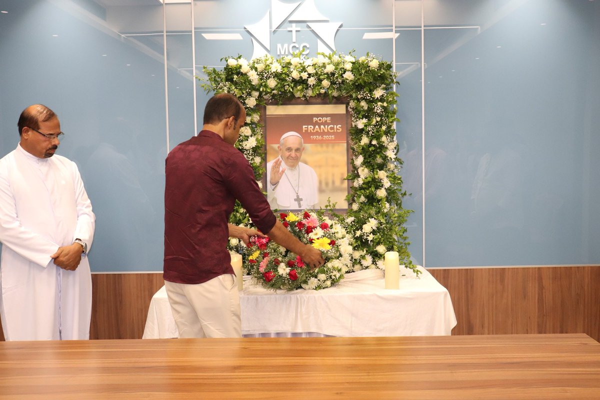 MCCBankLtd's tweet photo. MCC BANK OFFERS TRIBUTE TO HIS HOLINESS POPE FRANCIS

MCC Bank arranged a gathering of all the directors and staff members to offer tribute to His holiness Pope Francis at its Administrative Office on 24.04.2025.

https://t.co/0c2OLVdUjH
#mccbank #catholicchurch #PopeFrancis https://t.co/ruAtEksEyk