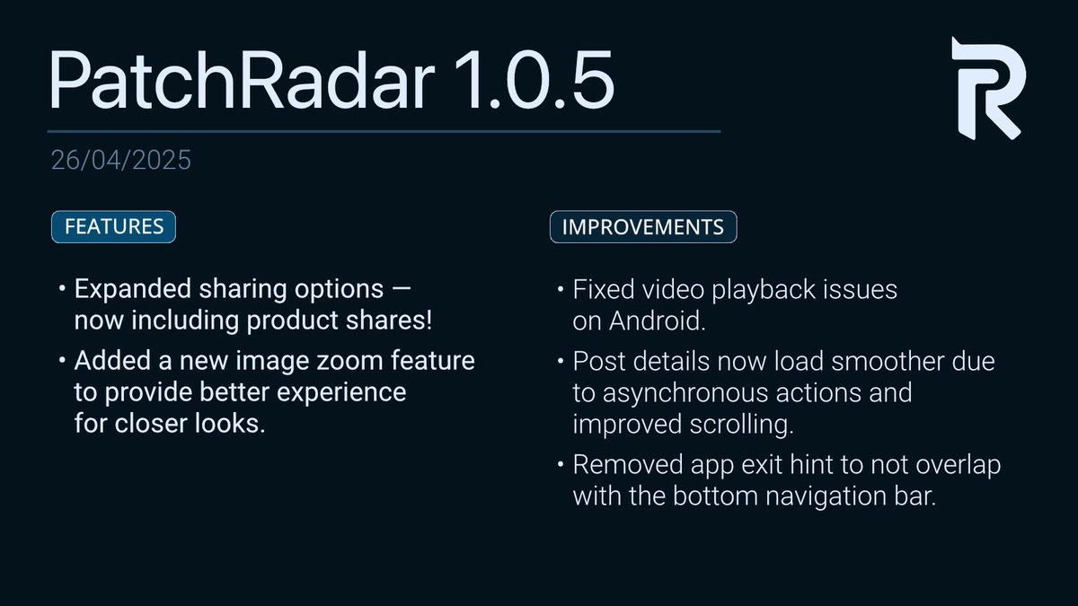 PatchRadar tweet picture