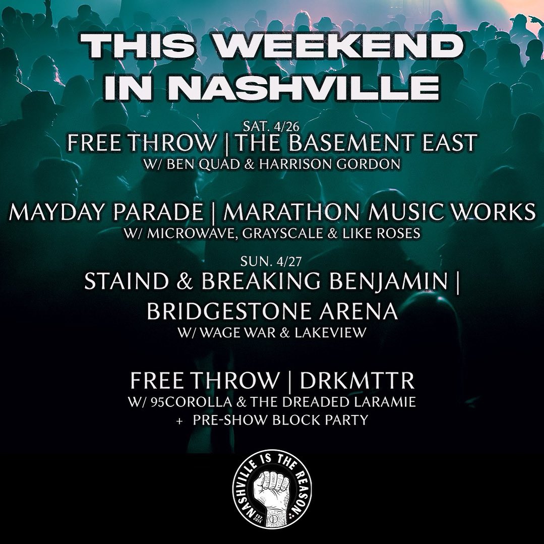 Big weekend.  Where will we see you!?

#nashvilleisthereason