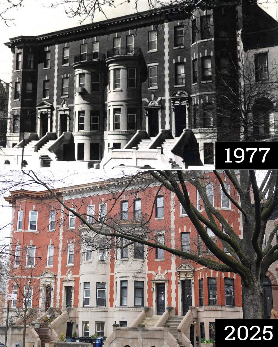PLGHC_'s tweet image. This #ThenAndNow features 177–183 Lincoln Road, designed by architect Albert Ullrich and erected in 1905, consists of a row of four stylish townhouses located on the north side of Lincoln Road between Bedford and Rogers Avenues.
#prospectleffertsgardens #Brooklyn