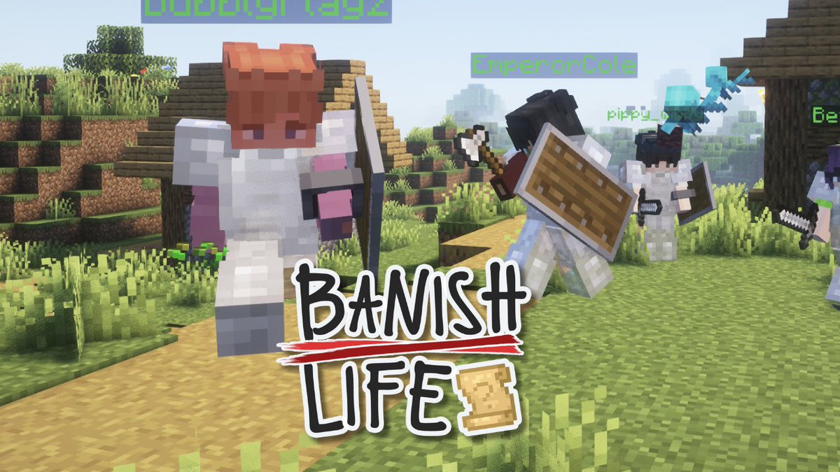BubblyDoesTweet's tweet photo. New series starting tomorrow inspired by @GrianMC's the Life Series. Introducing... Banish Life 📜 https://t.co/8f8xCPXgv4