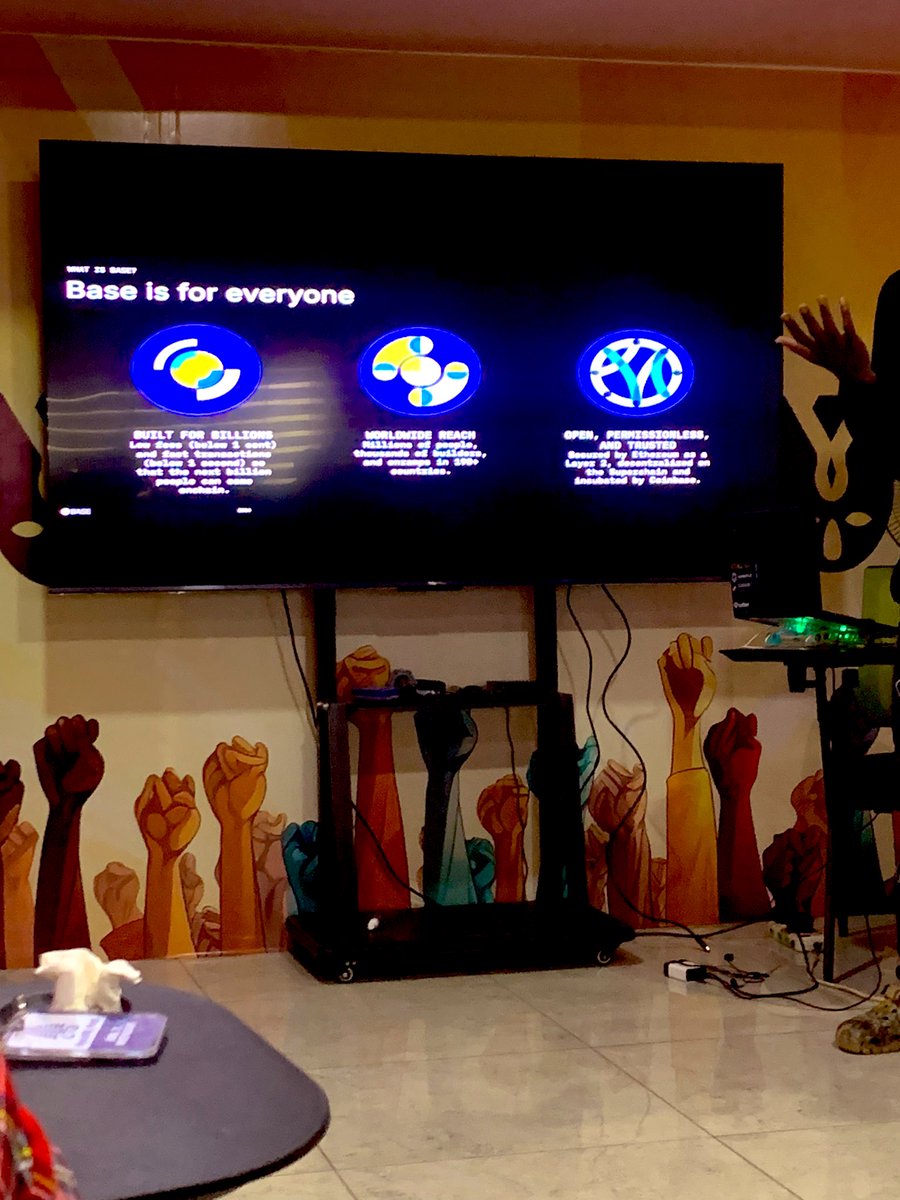 briamanor's tweet image. “Pastry crumbs cleaned, Fanta chugged, and now we’re building on Base at #BaseBatches Accra! 🥐➡️💻 Base is for EVERYONE—newbies, pros, even the guy who stole my scone! Join the Web3 party! 🎉@baseworkshops @DruxAMB @Pie_Arr_Square  @brienterprise #AccraTech #BuildOnBase #Web3”