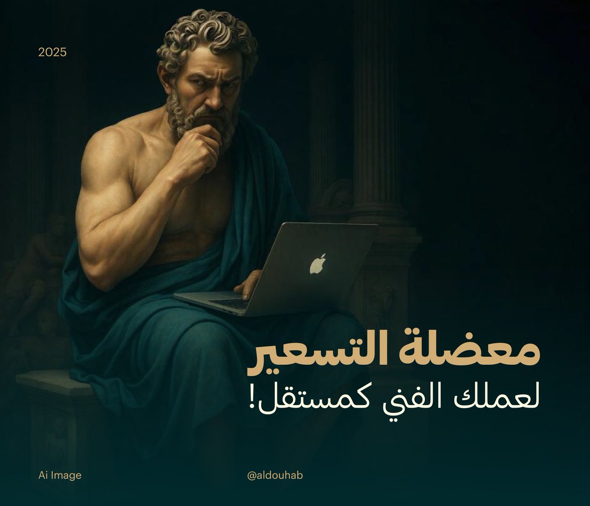 Abdullah Aldouh (@aldouhab) on Twitter photo وبس كذا🤩
شكرا لقراءتكم
من مقال لـ Danica Popovic (بتصرف)
هنا تلاقوا المقالات السابقة (ذات الصلة)
- معضلة التسعير
- كيف تستعيد بريقك ولمعانك كمبدع؟
x.com/aldouhab/statu…
- كيف تبقى إيجابي تحت ضغوط العمل؟
x.com/aldouhab/statu… وبس كذا🤩
شكرا لقراءتكم
من مقال لـ Danica Popovic (بتصرف)
هنا تلاقوا المقالات السابقة (ذات الصلة)
- معضلة التسعير
- كيف تستعيد بريقك ولمعانك كمبدع؟
x.com/aldouhab/statu…
- كيف تبقى إيجابي تحت ضغوط العمل؟
x.com/aldouhab/statu…