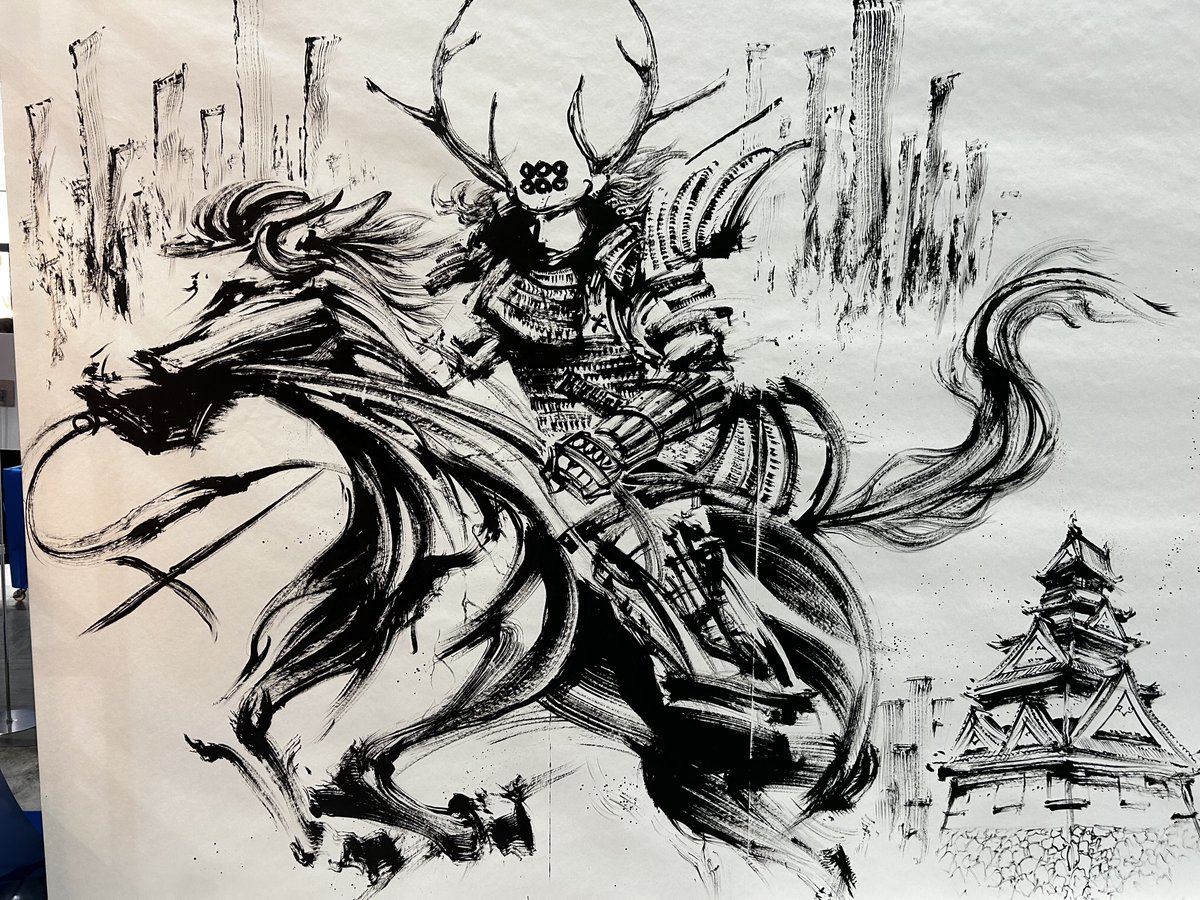 墨絵師 御歌頭(okazu) | 武田信玄。 Shingen Takeda. #sumie