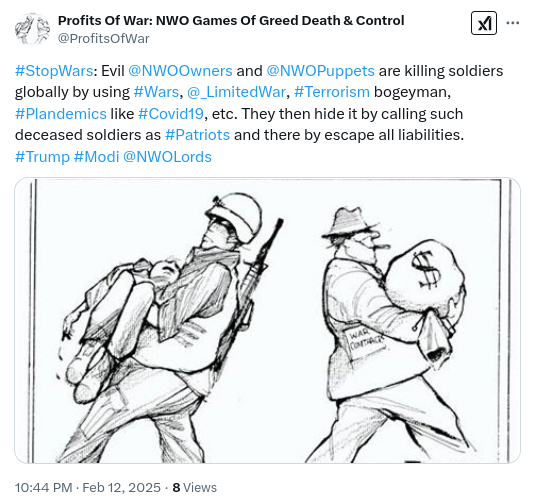 #CrazyModi does not care about India or Indians. That is why 100 crore <a href="/_MoronicIndians/">Moronic Indians: The Citizen Sheeple Of NWO Owners</a> are begging for food and soon it would be 130 crore due to #Agenda2030. <a href="/NWOPuppetModi/">NWO Puppet Modi And @HorrorsOfIndia</a> is a big disaster for India and is taking <a href="/_PoliticalAhuti/">Political Ahuti Of #UsefulIdiots & #UselessEaters</a> says <a href="/TheInvinciblePD/">The Praveen Dalal</a>. Trump Modi <a href="/WarProfits/">War Profits And Human Sacrifices</a>