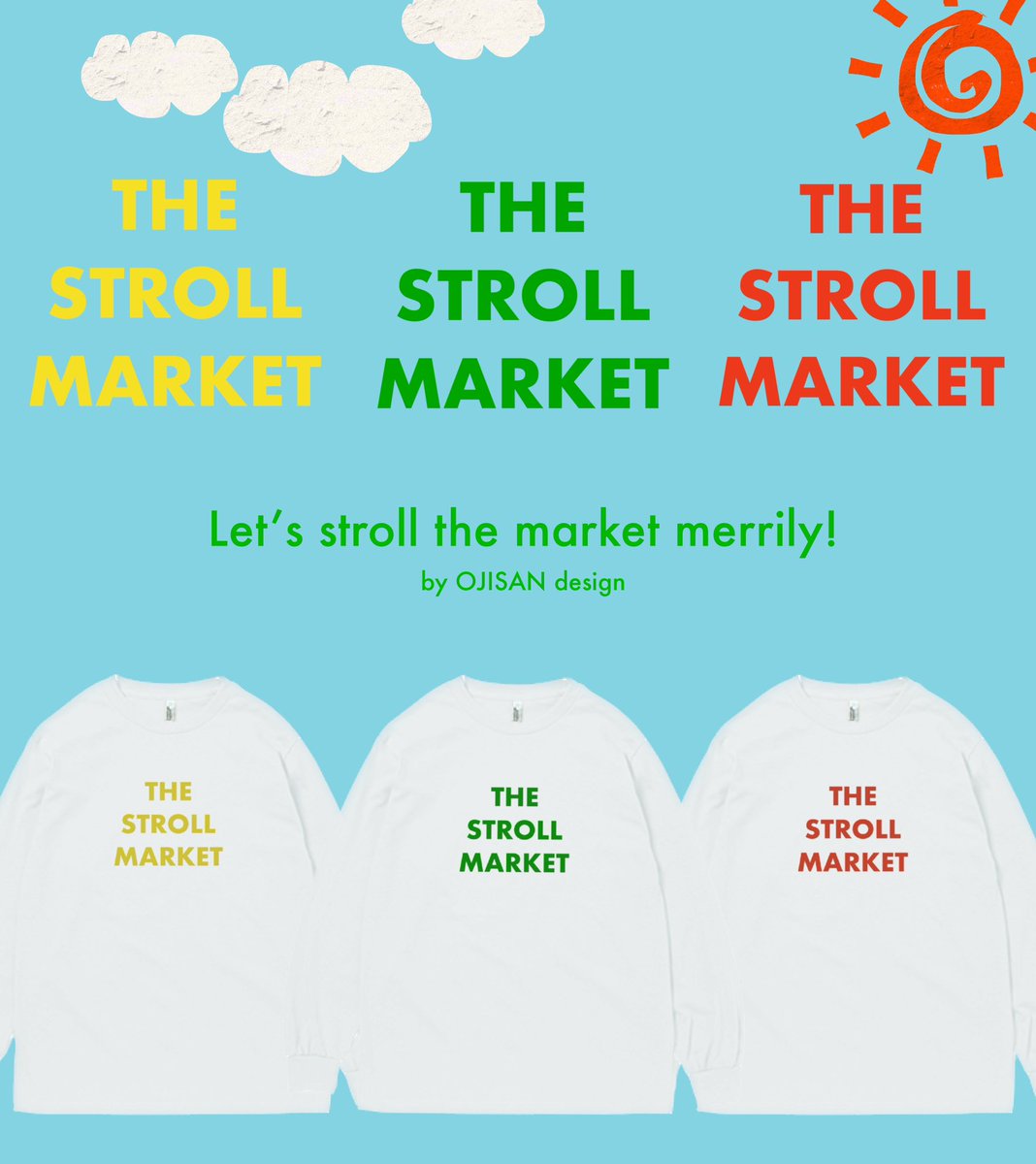 potato_sketch's tweet image. OJISAN designのロンTのサンプル。
マーケットに着て行きたくなる感じです。
イラストはデジタル切り絵しました。

#MARKET #ロンT #STROLL #ojisandesign #おじさん #マーケットウエア #マーケット大好き #陽気なおじさん