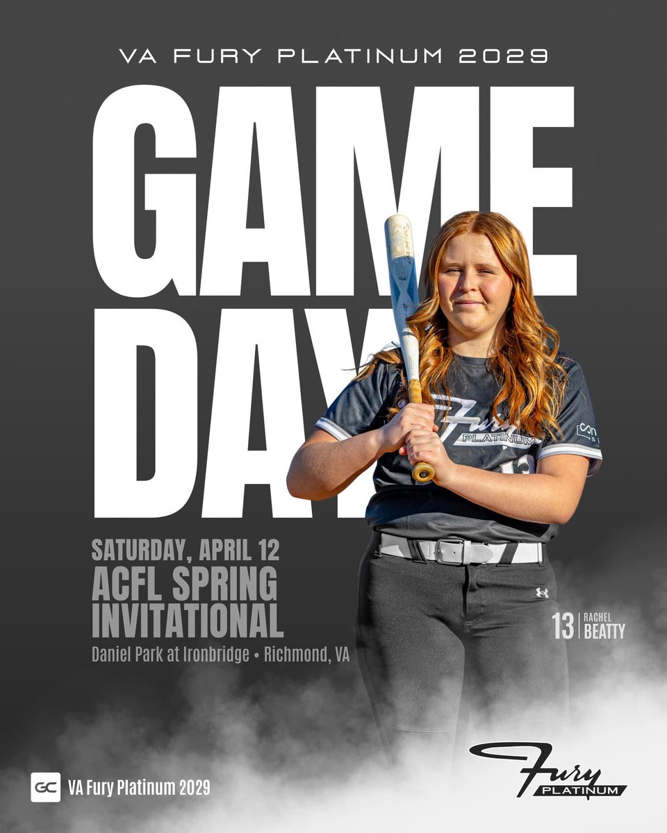 📣Tournament 2️⃣
🌸 VA Glory Spring Invitational
📅 April 26-27
🆚 Unity Melton, Mystics Fastpitch Garrett, Jersey Outlaws Skelly
🕐 3:40pm, 7:00pm, 8:40pm
📍Wakefield Park, Fairfax, VA
📱Game Changer: VA Fury Platinum 2029

#platinumproud <a href="/FuryPlatinumVA/">Fury Platinum Virginia</a>