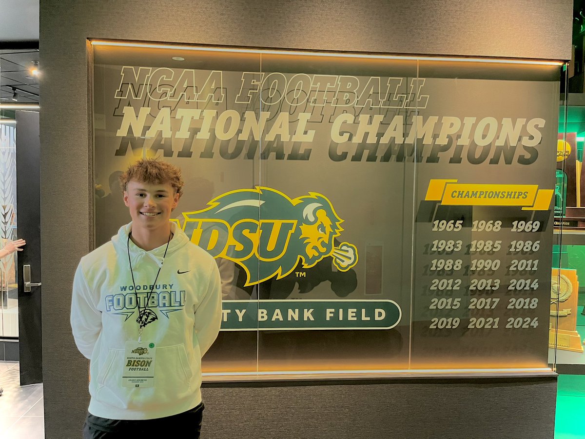 Shawn_Rekowski's tweet image. Thank you @NDSUfootball for inviting me out! Had a great time meeting coaches and touring.@CoachGrantOlson @CoachMoonen #jesussaves