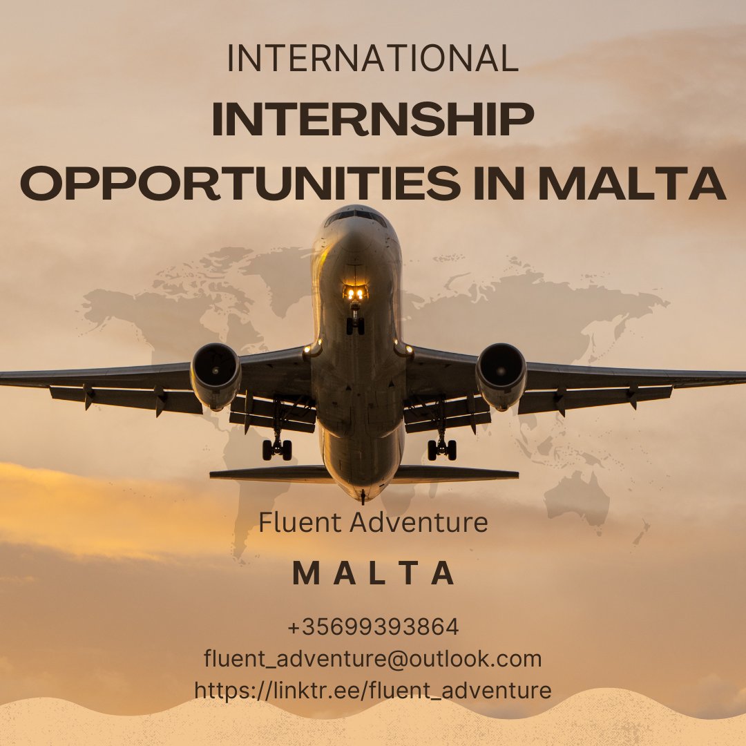FluentAdventure's tweet image. Launch your international career with an internship in Malta!
Whether you're into hospitality, marketing, education, or administration – we've got the right placement for yo #MaltaInternship  #InternAbroad #HospitalityInternship #MarketingInternshipMalta #WorkExperienceAbroadu.