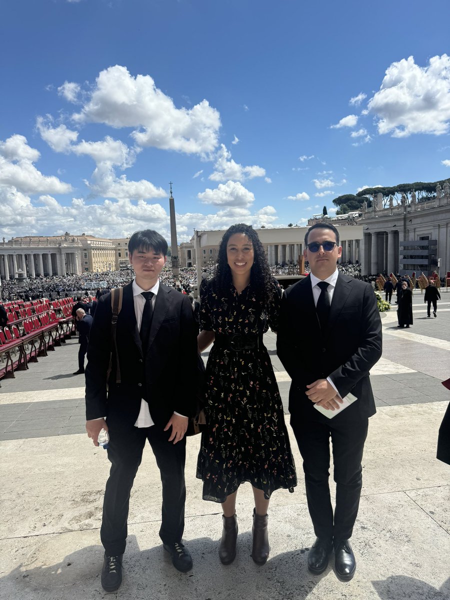Gussie_Kielce's tweet image. Such an honor to bid a final farewell to Pope Francis by doing the first reading at his funeral Mass this morning in St. Peter’s Basilica.