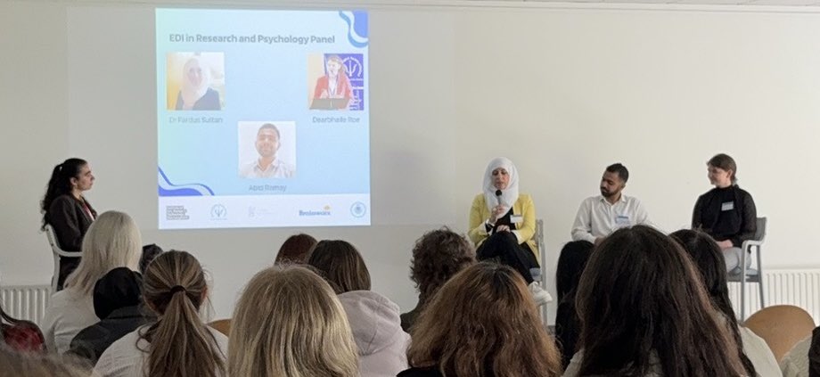 PSI Clin. Psychology (@dcppsi) on Twitter photo All-Ireland student congress 2025 hosted by <a href="/myIADT/">IADT Dún Laoghaire</a> - panel on EDI Research and Psychology with <a href="/FarendNet/">Dr Fardus Sultan</a> Abid Ramay and <a href="/DearbhaileRoe/">Dearbhaile Roe</a> ✨shout out to <a href="/PSI_SAG/">PSI Student Affairs</a> <a href="/sophieblackburn/">Sophie Blackburn</a> and col for organisation 🥳 All-Ireland student congress 2025 hosted by <a href="/myIADT/">IADT Dún Laoghaire</a> - panel on EDI Research and Psychology with <a href="/FarendNet/">Dr Fardus Sultan</a> Abid Ramay and <a href="/DearbhaileRoe/">Dearbhaile Roe</a> ✨shout out to <a href="/PSI_SAG/">PSI Student Affairs</a> <a href="/sophieblackburn/">Sophie Blackburn</a> and col for organisation 🥳
