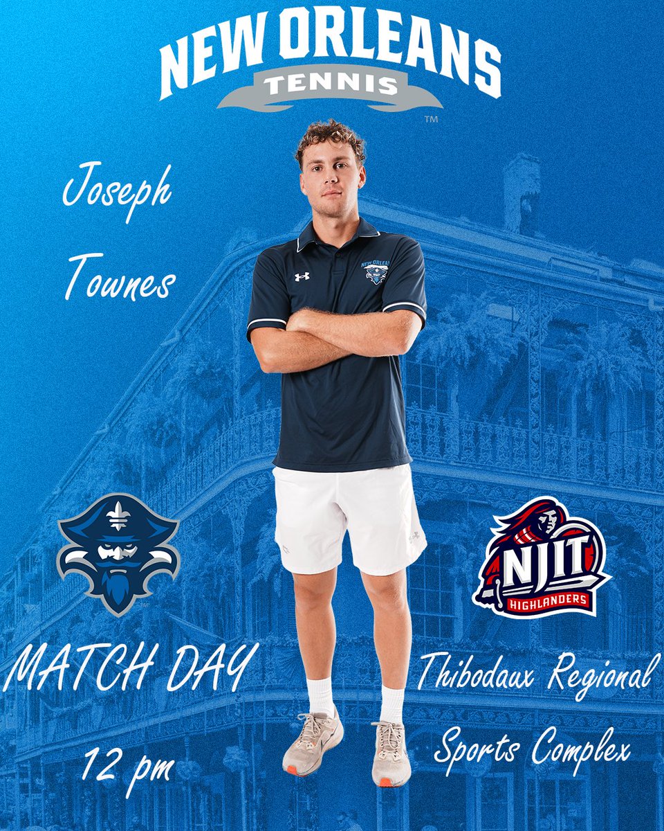 Playing for the Southland title TODAY!

It's match day as the men will face off against 2-seed NJIT.

Also today's match is on ESPN+! Link here: espn.com/watch/player/_…

#NOLAsTeam ⚔️