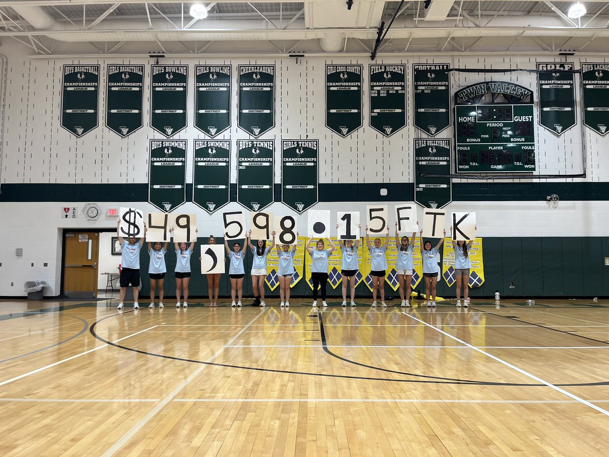 TVHSminithon's tweet photo. WE ARE SO PROUD TO ANNOUNCE THAT WE  RAISED $49,598.15 FOR THE KIDS💠🎗️Thank you so much to everyone who supported us throughout the year and came out to Mini-THON. This would not have been possible without such an amazing, supportive community💙💛 https://t.co/5UAiK1pcYU