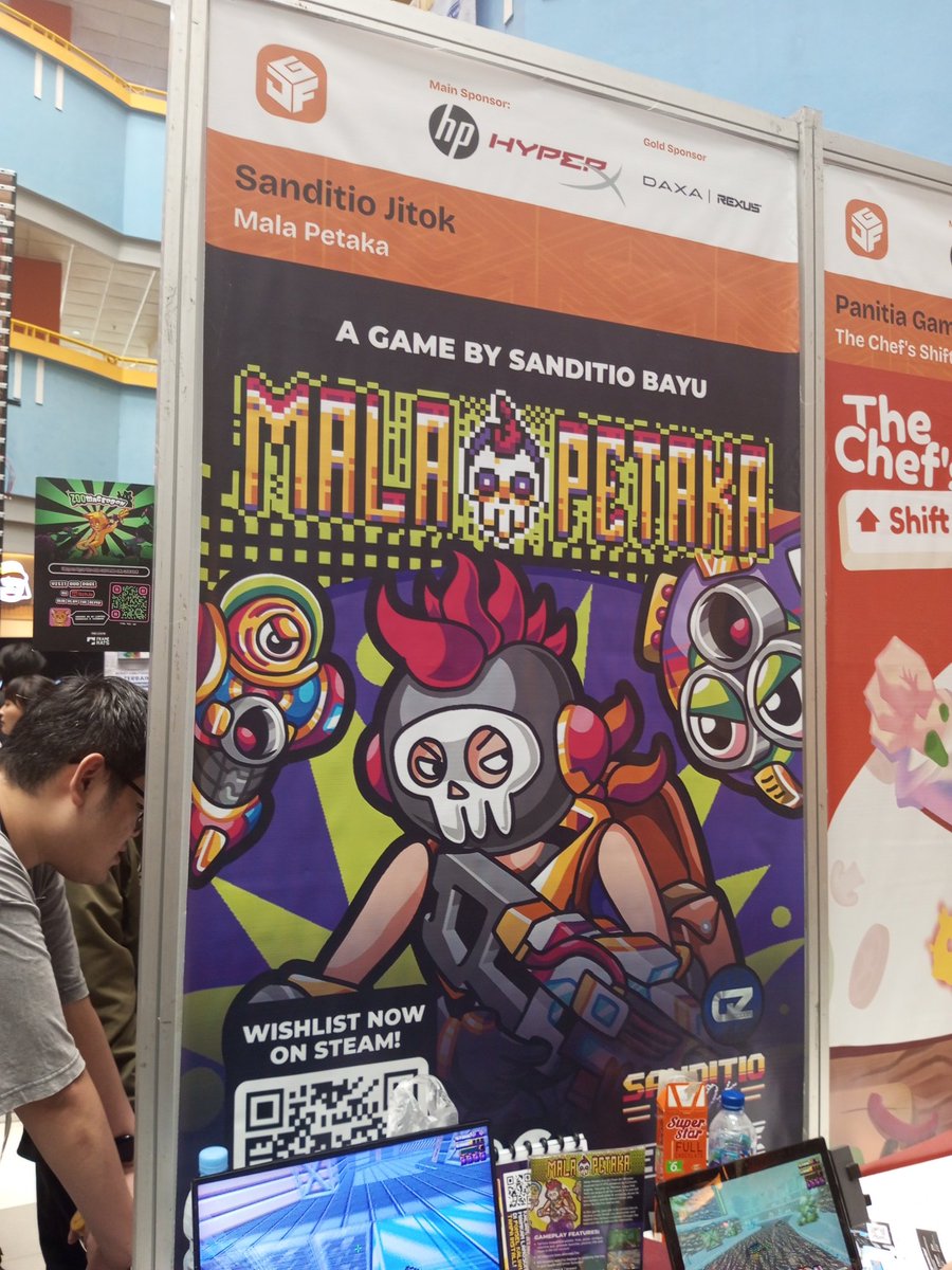 guymade2turtles's tweet image. Tried this one out at Jakarta GameFest, it's polished and very goated. Kudos to @sanditio_jitok , creator of this game 👍