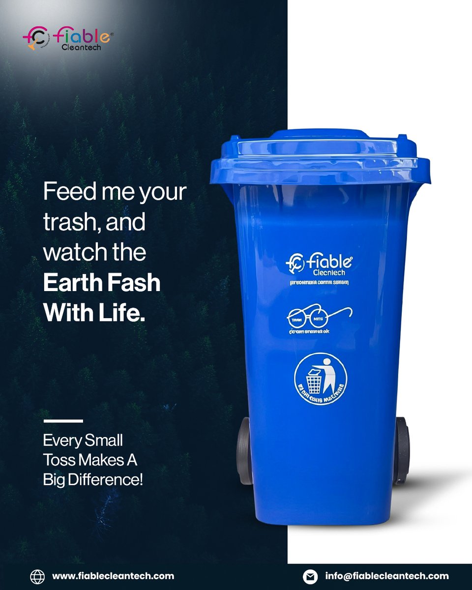fiablecleantech's tweet photo. 🌍✨ Feed Me Your Trash, and Watch the Earth Flash with Life! 🌱💚

Hey, eco-warriors! 🌿 Did you know that every small toss can ignite a BIG change? 🌟 It’s time to turn waste into wonder! 🥳

#Fiable #FiableDustbins #Durability #FeedMeYourTrash #EarthFashWithLife https://t.co/cre0s30zHb