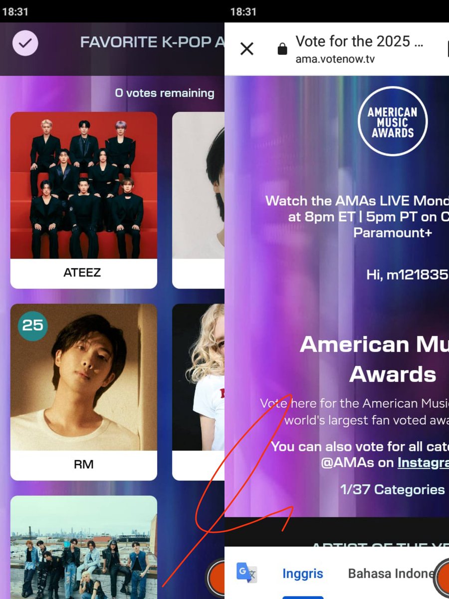 voteFlower_S2's tweet photo. Congrats RT DEAL Complicated

🎁50 votes  for #RM AMA (Favourite K-pop Artist)

Thank you so much for participation! 
#GAdeals_voteflower https://t.co/nAcpHHx2a9