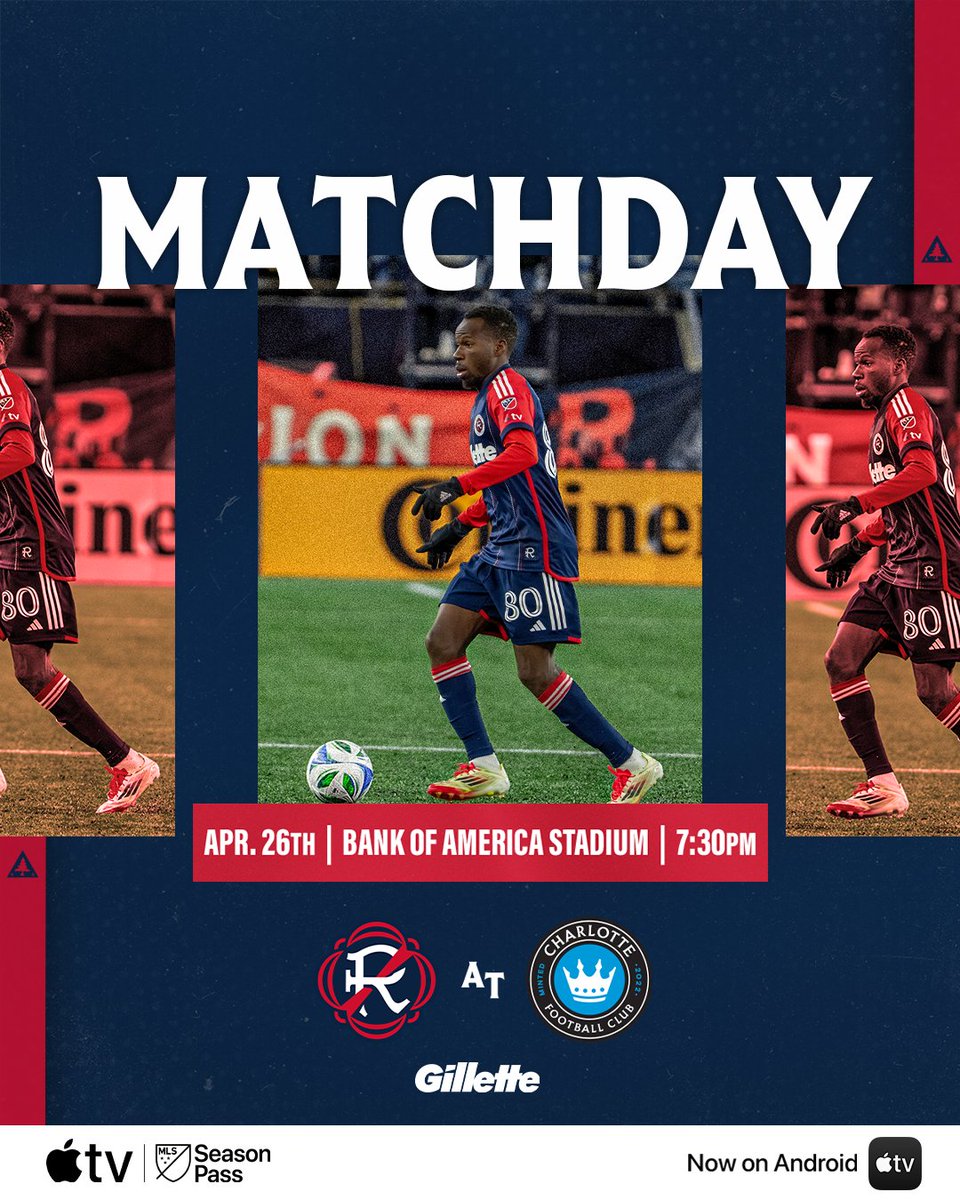 New England Revolution (@nerevolution) on Twitter photo Sweet Caroline(a), we’re matchday ready. 😮💨
#NERevs • #CLTvNE
📺 Watch Live on Apple TV • apple.co/42RCmfI
📻 <a href="/985TheSportsHub/">98.5 The Sports Hub</a> • <a href="/NossaRadioUSA/">NOSSA RÁDIO USA</a>
#NERevs • #CLTvNE • <a href="/Gillette/">Gillette</a> Sweet Caroline(a), we’re matchday ready. 😮💨
#NERevs • #CLTvNE
📺 Watch Live on Apple TV • apple.co/42RCmfI
📻 <a href="/985TheSportsHub/">98.5 The Sports Hub</a> • <a href="/NossaRadioUSA/">NOSSA RÁDIO USA</a>
#NERevs • #CLTvNE • <a href="/Gillette/">Gillette</a>