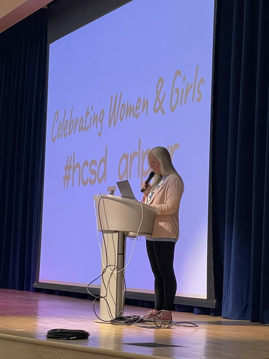 Thank you HCSD Board President,  Kara Crowley, for kicking off our event this morning! <a href="/HilliardSchools/">Hilliard Schools</a> #hcsd_grlpwr