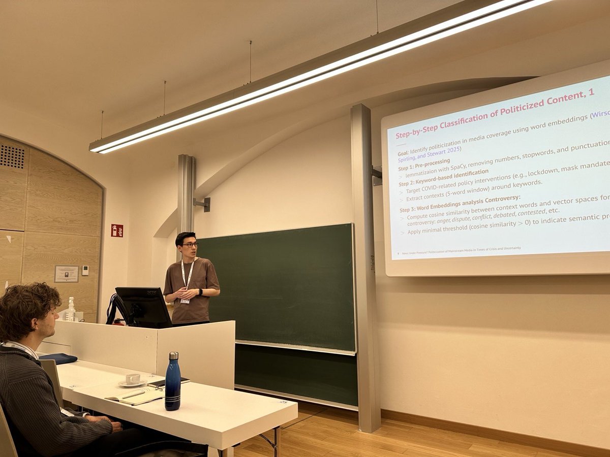 COMPTEXTCONF's tweet image. A lively late morning at #COMPTEXT2025 brought stimulating sessions on narrative and framing, LLM performance, affective polarisation, political language in crisis, media bias, and protest in authoritarian regimes.