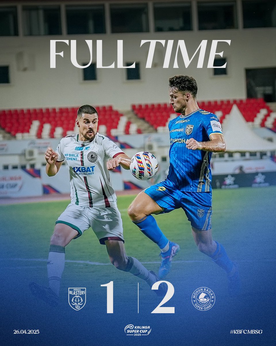 KeralaBlasters's tweet photo. We bow out of the #KalingaSuperCup.

#KeralaBlasters #KBFC #YennumYellow https://t.co/lr5tyLW5WX