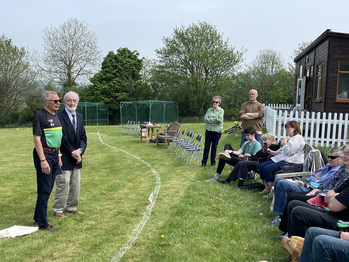 BathfordCC's tweet photo. Outgoing President Stan Cherry’s long service to the club honoured today 👏 https://t.co/VPAeiWJFyQ