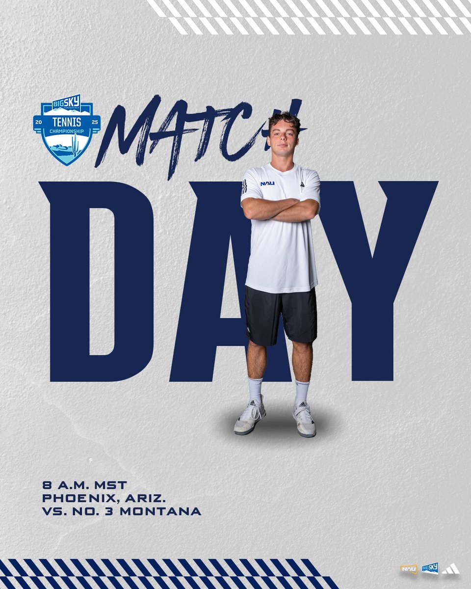 Championship Saturday 🔥

🆚 No. 3 Montana 
📍 Phoenix, Ariz.
🕗 8 a.m. MST
📊 shorturl.at/1yaAc

#RaiseTheFlag | #BigSkyTennis
